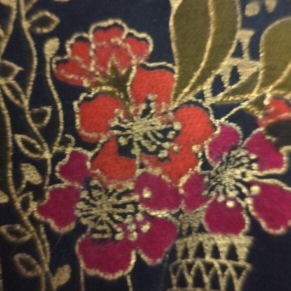 Vintage Tan Jay velour textured jacket volup - Picture 4 of 8